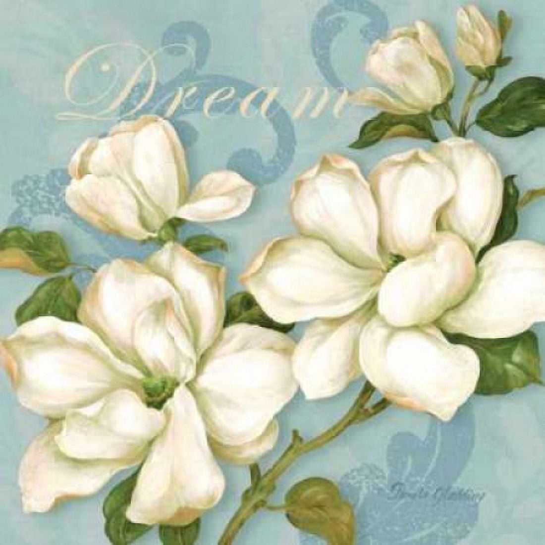 Inspiration Magnolias Canvas Art - Pamela Gladding (24 x 24)
