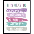 thumbnail image 1 of Inspiration Motivation Wall Art for Home Office Bedroom Bathroom - Positive Quotes Wall Decor - Encouragement Gift for Woman Teen Girls Daughter - Women's empowerment Poster - Classroom Decorations, 1 of 4