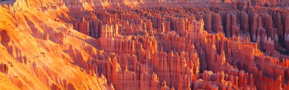 Inspiration Point Bryce Canyon National Park Southern Utah Canvas Art - Panoramic Images (36 x 12)