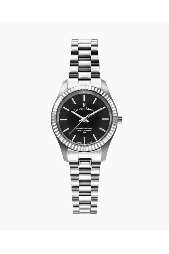 Inspiration Prime: Black Dial, Steel Bracelet