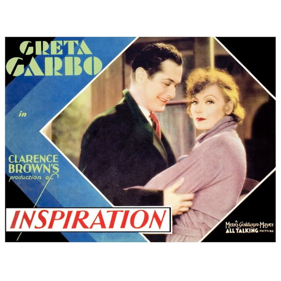 Inspiration Robert Montgomery Greta Garbo 1931. Movie Poster Masterprint (14 x 11)