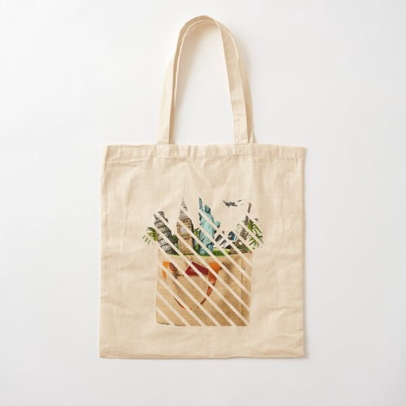 Inspiration Travel World Gift Cotton Tote Bag Canvas Tote Bag, Family Gift For Mother, Her