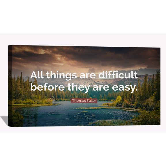 Inspiration&nbsp;Wall&nbsp;Art&nbsp;Motivational&nbsp;Canvas&nbsp;Prints&nbsp;for Office&nbsp;All Things Are Difficult&nbsp;Office&nbsp;Decor&nbsp;Canvas&nbsp;Art