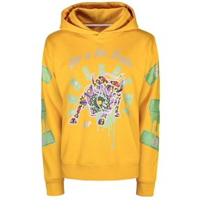 Fiesta Bull Reflective Affirmation Hoodie - Yellow