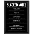 thumbnail image 1 of Inspirational 11x14in Black Framed Wall Art Men Succeed Note Motivational Quote Sayings Office Home Decor Prints Encouraging Positive Posters, 1 of 5