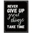 thumbnail image 1 of Inspirational 11x14in Black Framed Wall Decor Never Give Up Motivational Quote Sayings Office Home Decor Prints Art Encouraging Be Positive Posters, 1 of 1