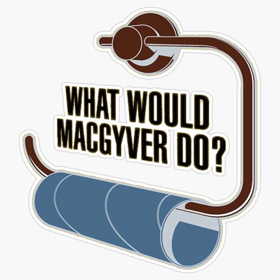 Inspirational Action Slogan Macgyver Do Creative Problem Solver Quote Decal For Notebook Sticker