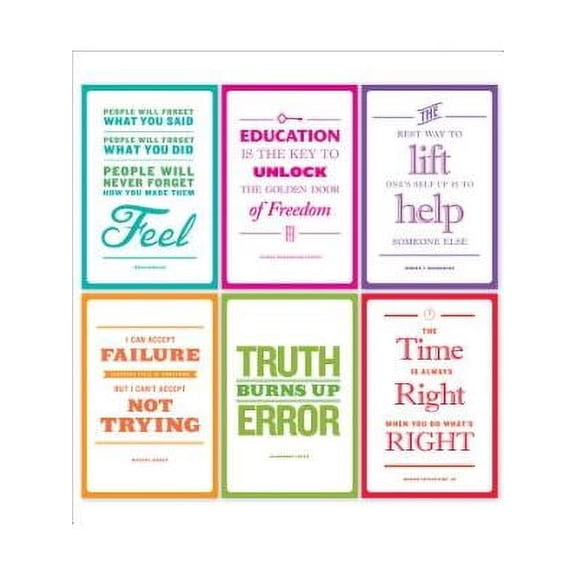 Inspirational African American Quotes Poster Set Bulletin Board: Volume 1 (Other)