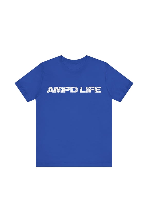 Inspirational Amputee T-Shirt, Ampd Life V1, Humor Crew Neck T-Shirt