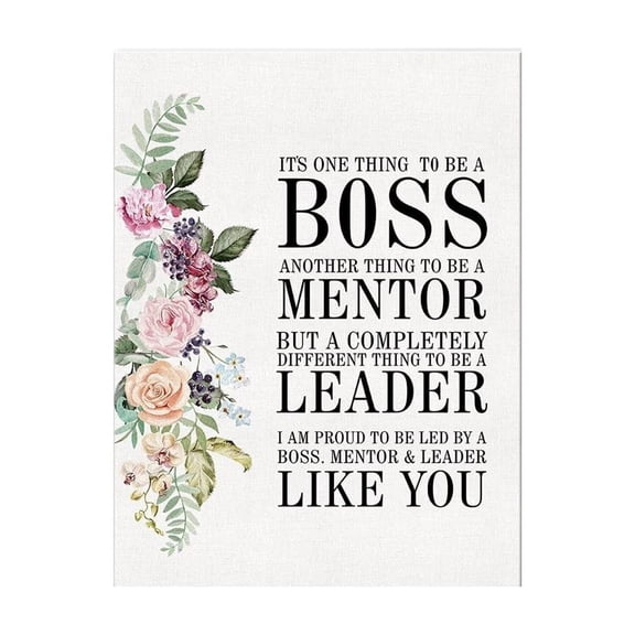 Inspirational Best Boss Appreciation Quote Canvas Wall-Art It's One Thing to be a Boss Canvas poster