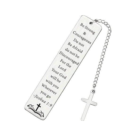 Inspirational Bible Verse Bookmark With Cross For Women Friends Girls Daughter Sister Bookworm Baptism Religious Church Gift