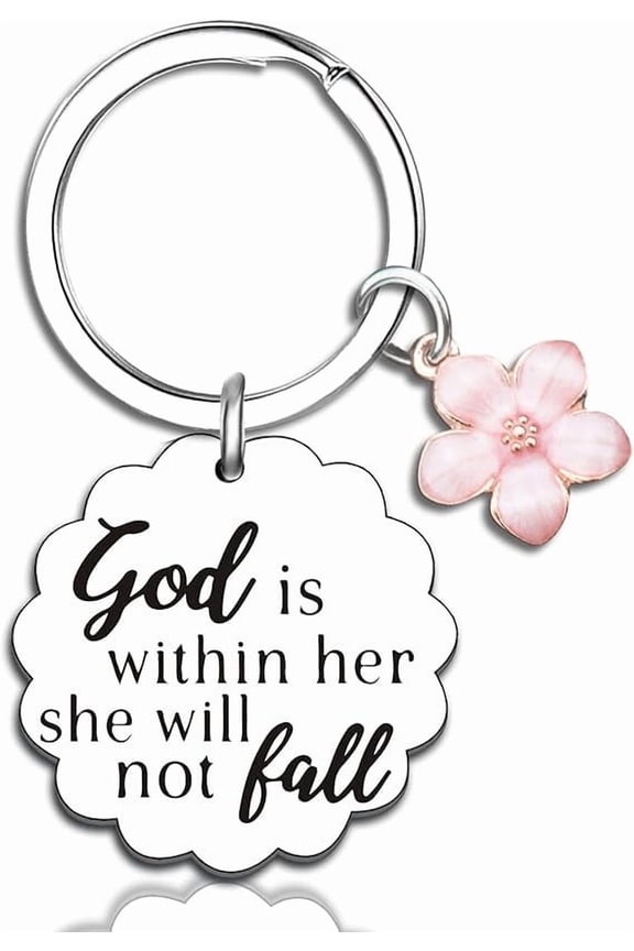 Inspirational Bible Verse Keychain Spiritual Gift For Women And Teens Religious Biblical Faith-Based Accessory