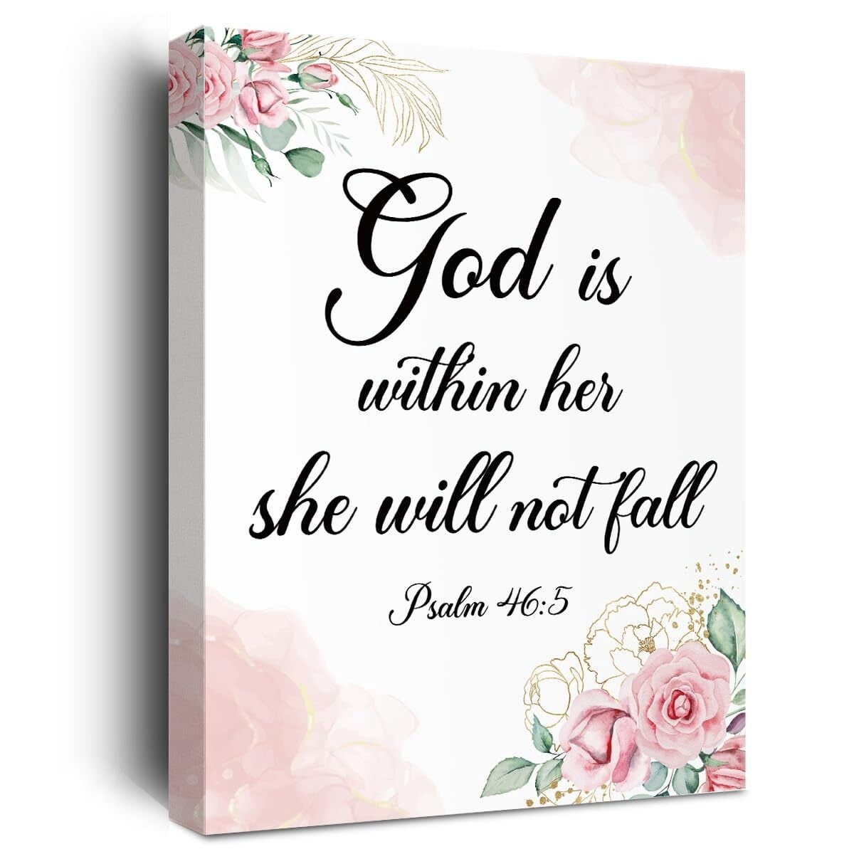 Inspirational Bible Verses Wall Decor, Christian Wall Decor, God is ...