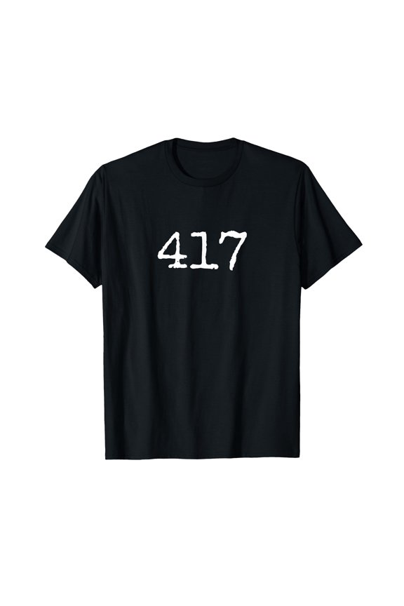 Inspirational Black 417 Acceptance Sobriety AA T-Shirt for Motivation and Support