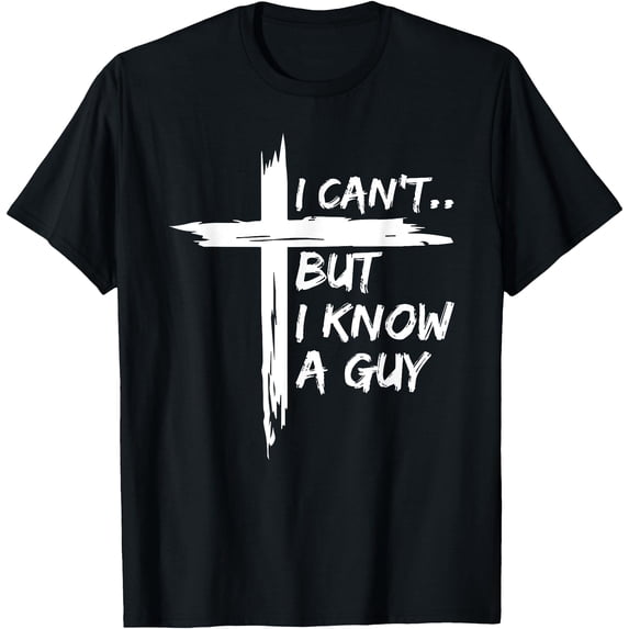 Inspirational Black Christian T-Shirt with Cross Design - Perfect Gift for Faith Lovers