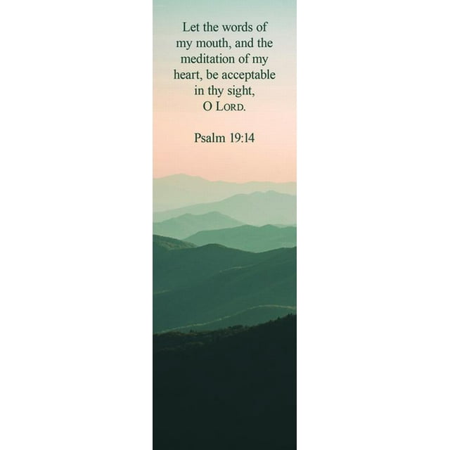 Inspirational Bookmark Be Acceptable Package Of 25 Psalm 19 14 Kjv inspirational-bookmark-be-acceptable-package-of-25-psalm-19-14-kjv