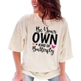 thumbnail image 1 of Inspirational Butterfly Quote T-Shirt, Be Your Own Kind of Butterfly Tee, Uplifting Graphic T-Shirt, Positive Message Shirt, Motivational, Ivory Comfort Colors T-Shirt, 2XL, 1 of 1
