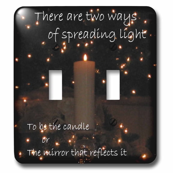 3dRose, Inspirational Candle, double toggle switch