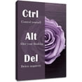 thumbnail image 1 of Inspirational Canvas Painting Ctrl Alt Del Word Motivational Wall Art Entrepreneur Quotes Poster Prints Wall Pictures for Home Living Room Home Decor Office Framed Ready to Hang [12''''W X 18''''H], 1 of 5