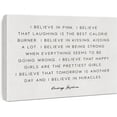 thumbnail image 1 of Inspirational Canvas Wall Art I Believe in Pink Motivational Quotes Canvas Print Framed Painting Artwork Home Office Wall Decor 15x11.5 Inches, 1 of 6