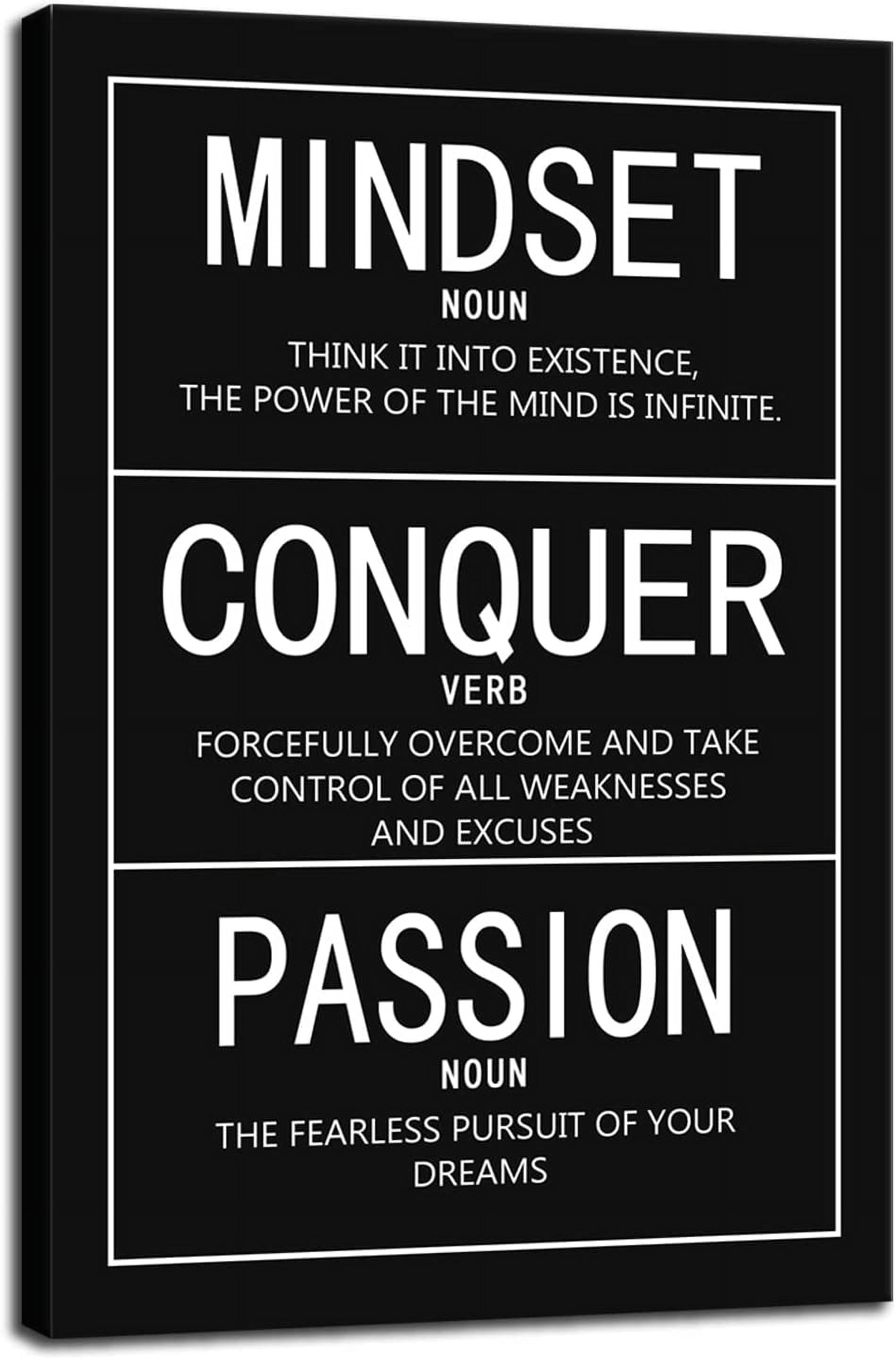 Inspring Proverbs Inspirational Canvas Wall Art Motivational Painting Inspiring ...
