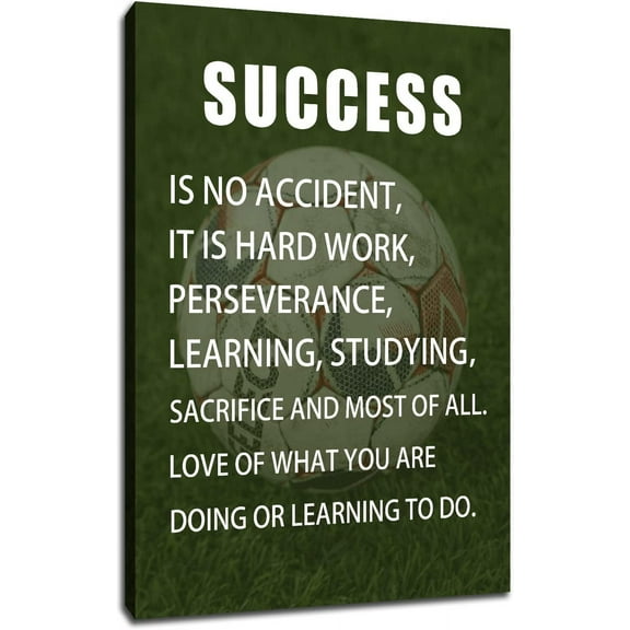 Inspirational Canvas Wall Art Success Motivational Poster Print Quotes Wall Decor for Bedroom Office Living Room Canvas Painting Sign Framed Art wall Decoration Ready to Hang [12''''W X 18''''H]