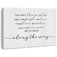 thumbnail image 1 of Inspirational Canvas Wall Art the Best Things in Life Canvas Print Framed Motivational Painting Artwork Ready to Hang Home Wall Decor 15x11.5 Inches, 1 of 6
