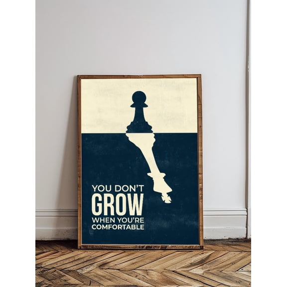 Inspirational Chess Wall Art Print, Unframed Paper Poster 8x10in