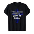 thumbnail image 1 of Inspirational Christian Bible Verse Joshua 1:9 Class of 2026 Graduation T-Shirt Religious Faith Cross Graphic Tee, 1 of 6