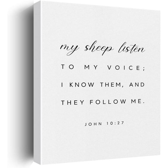 Inspirational Christian Canvas Wall Art Farmhouse Decor Positive Scripture Canvas Prints Religious Wall Decor Bible Verse Framed Artwork Pictures Paintings for Home Bedroom Coffee Bar Decoration