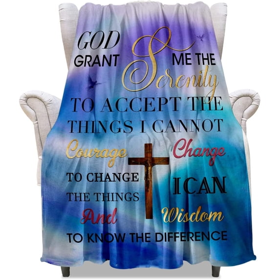 Inspirational Christian Gifts for Women Healing Bible Verse Blanket Get Well Soon Religious Prayer Caring 50x40in