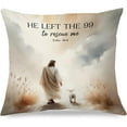 thumbnail image 1 of Inspirational Christian Pillow Covers 18x18, Religious Christian Gifts for Women, God is in This Story Decorative Pillow Covers for Couch Bed, Faith Based Gifts, Christian Home Room Decor, 1 of 10