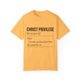 thumbnail image 1 of Inspirational Christianity Privileges Statements Devotees Motivational Religious Advantages Scriptures Line Unisex Garment-Dyed T-shirt, 1 of 4