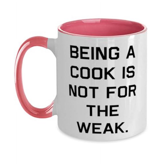 Inspirational Cook Gifts, Being a, Appreciation Birthday Two Tone 11oz Mug Gifts Idea For Men Women, Cook Gifts From Team Leader, Gift ideas for her, Gift ideas for him, Gift ideas for , Gift ideas