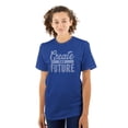 thumbnail image 1 of Inspirational Create The Future Quote Women's Plus Size Graphic Tee Brisco Brands 5X, 1 of 5