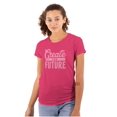 thumbnail image 1 of Inspirational Create The Future Quote Womens Slim Fit Graphic Tee Brisco Brands L, 1 of 5