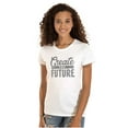 thumbnail image 1 of Inspirational Create The Future Quote Womens Slim Fit Graphic Tee Brisco Brands M, 1 of 5