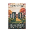 thumbnail image 1 of Inspirational Décor Stonehenge Motivational Poster Change Reveals New Strength Wall Art for Office Classroom Library Meditation Study Canvas Poster, 1 of 8