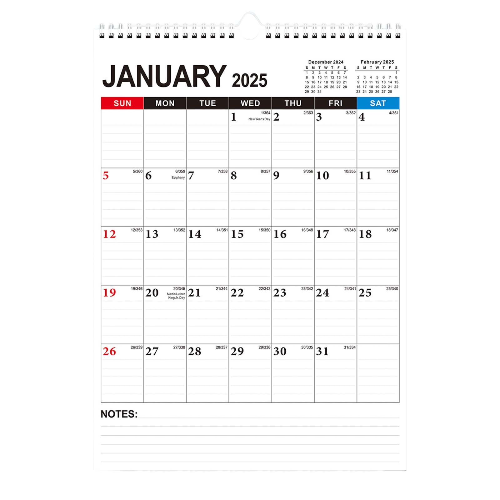 Walmart Deals of Inspirational Daily Planner Calendar 2025.1 - 2026.6 for Goal - Oriented Individuals