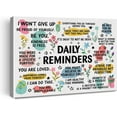 thumbnail image 1 of Inspirational Daily Reminders Poster Canvas Wall Art for Office Home Decor - Positive Affirmation Canvas Print Wall Art Painting Framed Encouragement Gifts - Easel & Hanging Hook 12x15 Inch, 1 of 6