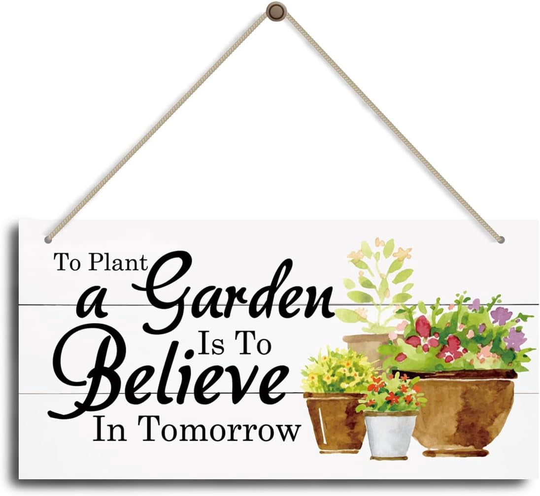 Inspirational Decor, Hanging Wood Plaque With Rope, Decorative Wall ...
