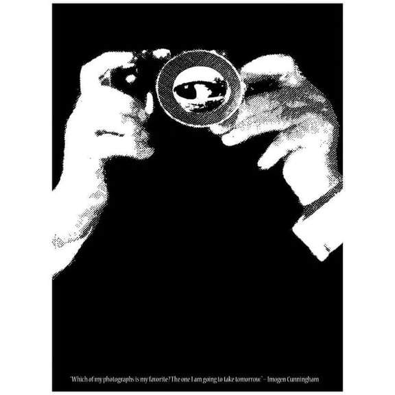 Inspirational Decor Poster.Photographer Cunningham Quote.Camera Art Design. 16 x 24 Inch Poster
