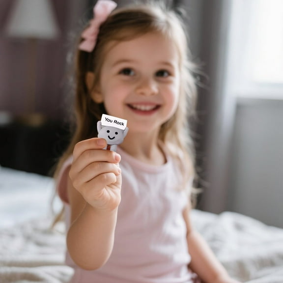 Inspirational Desktop Ornament Mini Rock Decorative Sculpture for Home and Unique Desk Shelf Accessory