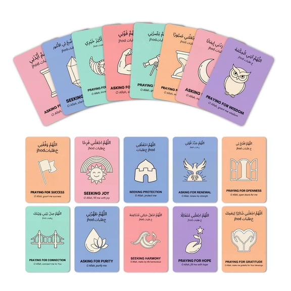 Inspirational English Prayer Cards, 18-Pack Motivational Quotes & Blessing Postcards For Gifting, Encouragement Notes For Gratitude, Spiritual Support, And Daily Positivity Gifts