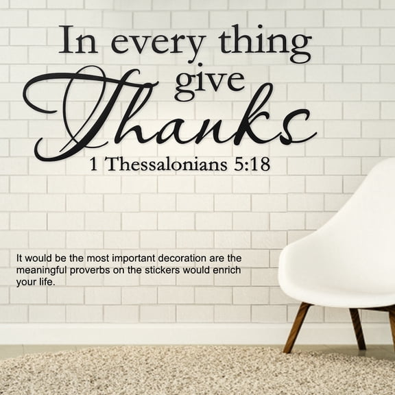 Inspirational English Proverbs Adage Wall Stickers Removable PVC Art Decor Decals for Home Living Room Bedroom Meaningful Quotes Motivation (23.62 x 12.60 inches / 60 x 32 cm)
