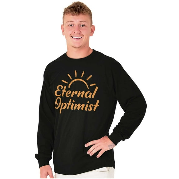 Inspirational Eternal Optimist Sun Long Sleeve TShirt Men Women Brisco Brands M