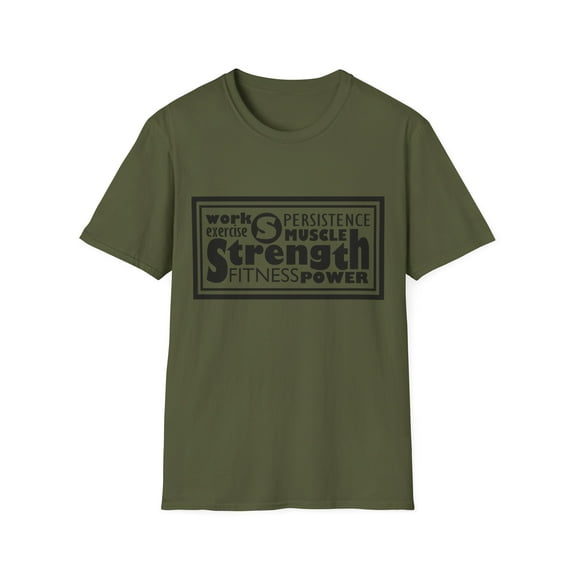 Inspirational Exercise Persistence Strength Graphic Tee