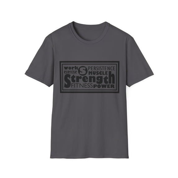 Inspirational Exercise Persistence Strength Graphic Tee