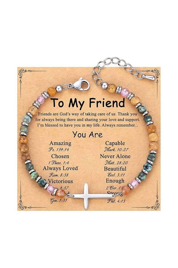 Inspirational Faith Bangle For Women Unique Spiritual Present For Easter Christmas Birthdays Confirmations Baptisms