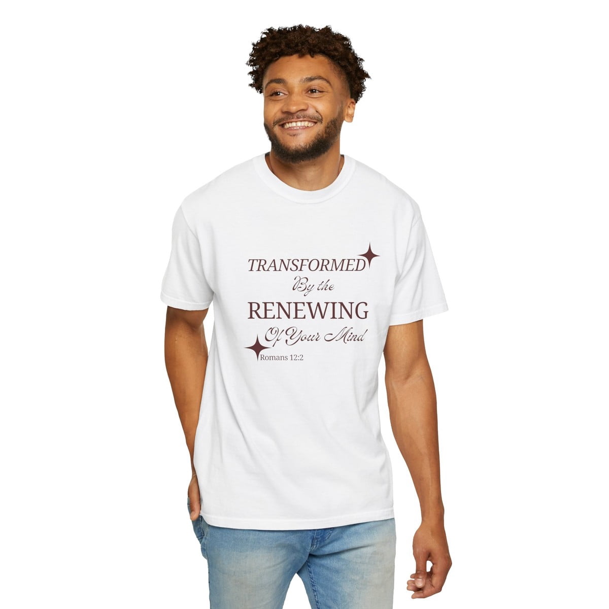 Inspirational Faith Renew Your Mind Christian Gift Bible Verse T-Shirt ...